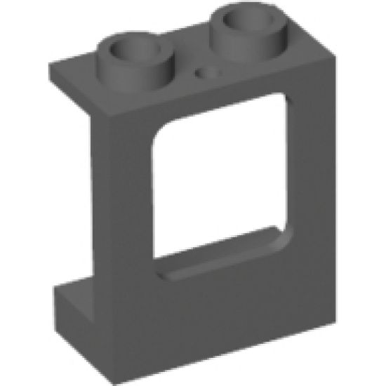 Window 1 x 2 x 2 Plane, Single Hole Top and Bottom for Glass