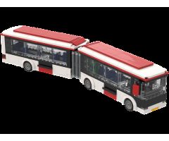 Articulated Bus (City, White and Red)