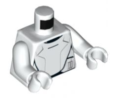 Torso SW Armor Flametrooper Ep. 7 Pattern / White Arms / White Hands
