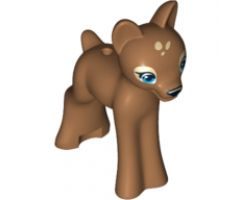 Deer, Friends, Fawn with Black Nose, Medium Azure Eyes and Tan Spots Pattern