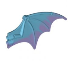 Animal, Body Part Dragon Wing 13 x 8 with Trans-Purple Trailing Edge Pattern