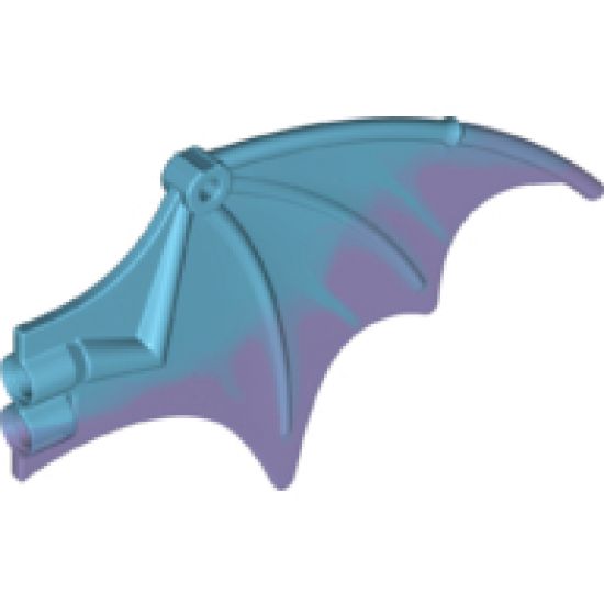 Animal, Body Part Dragon Wing 13 x 8 with Trans-Purple Trailing Edge Pattern
