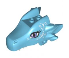 Animal, Body Part Dragon Head (Elves) Upper Jaw with Medium Lavender Eyes and White Swirls Pattern (Merina)