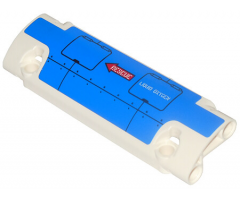 Technic, Panel Curved 11 x 3 with Blue Panel with 'LIQUID OXYGEN' and Red Arrow with 'RESCUE' Pattern Model Right (Sticker) - Set 42025