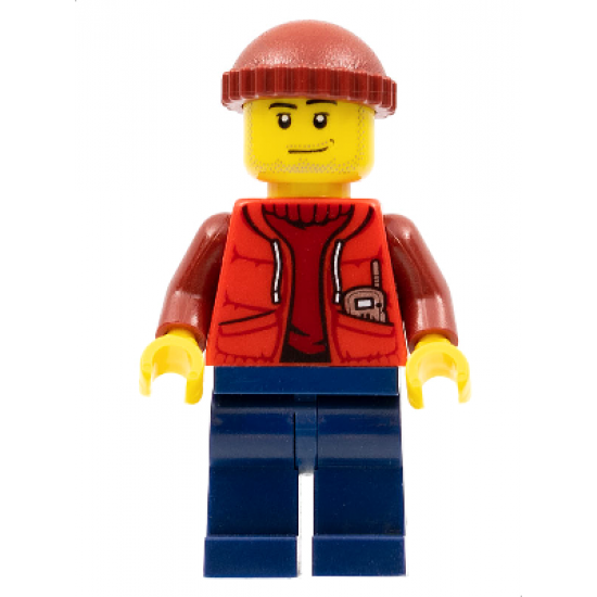 Deep Sea Submariner Male, Dark Red Knit Cap