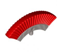 Minifigure, Headgear Accessory Crest with Red Plumes Pattern