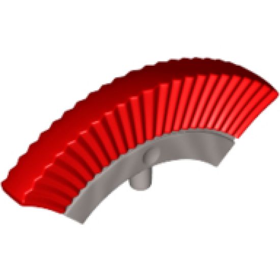 Minifigure, Headgear Accessory Crest with Red Plumes Pattern