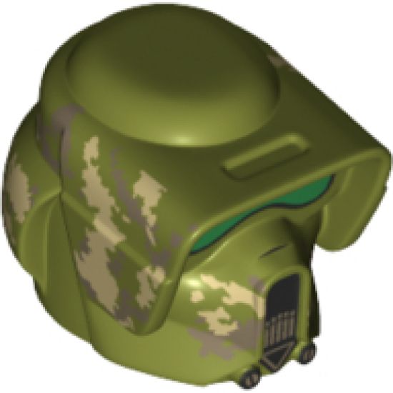 Minifigure, Headgear Helmet SW Elite Corps Trooper with Camouflage Pattern 2