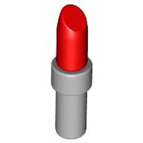 Minifigure, Utensil Lipstick with Light Bluish Gray Handle Pattern