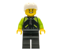 Cyclist - Lime and Black Jacket