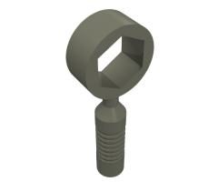 Minifigure, Utensil Tool Box Wrench - 6-Rib Handle