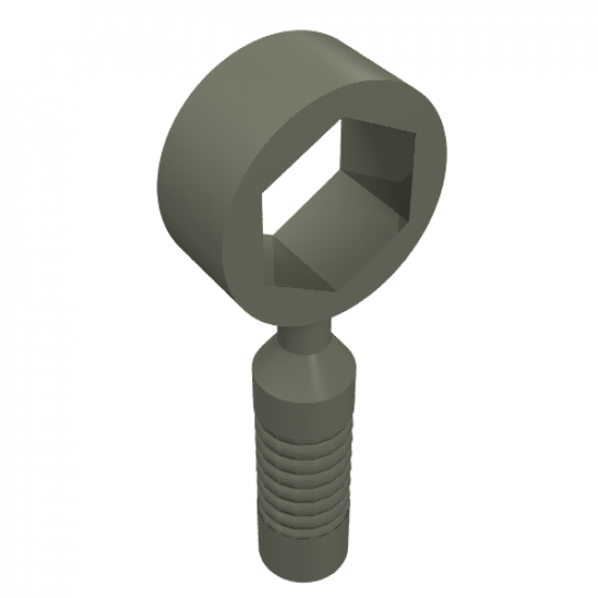 Minifigure, Utensil Tool Box Wrench - 6-Rib Handle