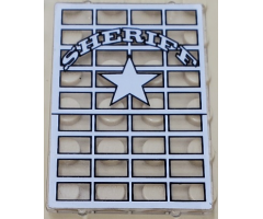 Glass for Window 1 x 4 x 5 with Sheriff Pattern (Sticker) - Sets 6755 / 6764