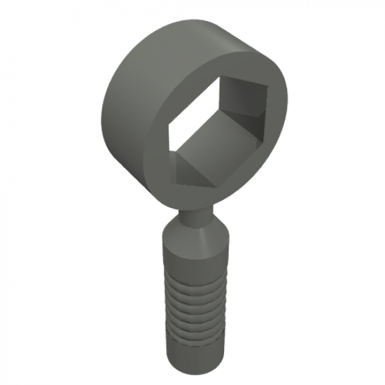 Minifigure, Utensil Tool Box Wrench - 6-Rib Handle