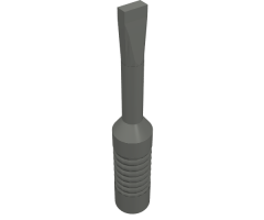 Minifigure, Utensil Tool Screwdriver - Narrow Head - 6-Rib Handle