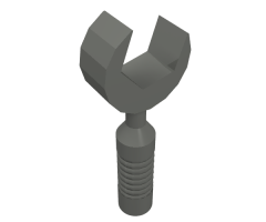 Minifigure, Utensil Tool Open End Wrench - 6-Rib Handle