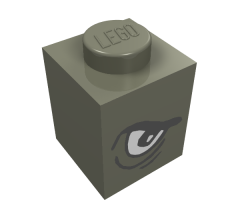 Brick 1 x 1 with Eye Grim Right Pattern