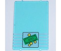Glass for Window 1 x 4 x 5 with Bank Money 4 Coins Pattern