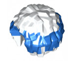 Minifigure, Utensil Cheerleader Pom Pom with Blue Top Pattern