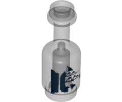 Minifigure, Utensil Bottle with Black Sailing Ship Pattern