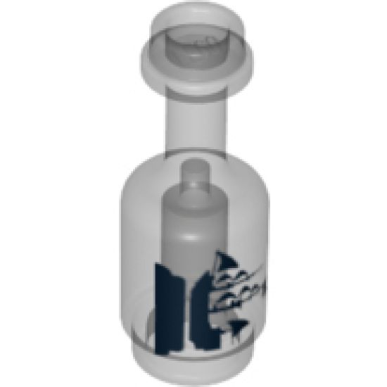 Minifigure, Utensil Bottle with Black Sailing Ship Pattern