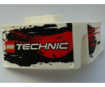 Technic, Panel Car Mudguard Right with LEGO TECHNIC Logo and Black and Red Stains Pattern (Stickers) - Set 8262