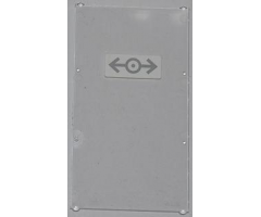 Glass for Window 1 x 4 x 6 with Train Logo Gray on White Background Pattern (Sticker) - Set 7937