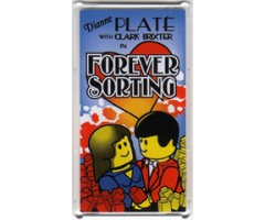 Glass for Window 1 x 4 x 6 with 'FOREVER SORTING' Movie Poster Pattern Both Sides (Stickers) - Set 10232