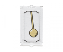 Glass for Window 1 x 2 x 3 with Gold Pendulum Pattern (Sticker) - Set 4840