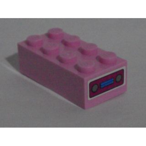Brick 2 x 4 with Car Radio Pattern on End (Sticker) - Set 71006