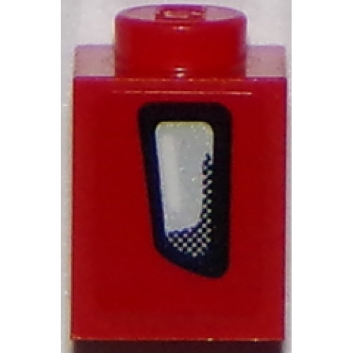 Brick 1 x 1 with Camaro Air Vent / Fog Light Pattern Model Left Side (Sticker) - Set 75874