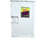 Door 1 x 4 x 6 with Stud Handle with Shopping Cart / Trolley, 'OPEN' and '8-20' Pattern (Sticker) - Set 41118