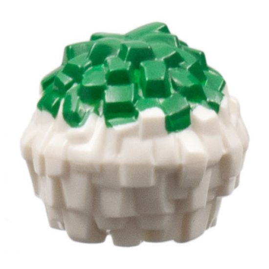 Minifigure, Utensil Cheerleader Pom Pom with Green Top Pattern