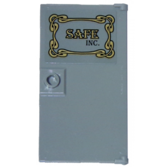 Door 1 x 4 x 6 with Stud Handle with 'SAFE INC.' Pattern (Sticker) - Set 60137