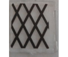 Glass for Window 1 x 2 x 2 with Black Lattice Pattern (Sticker) - Set 70810