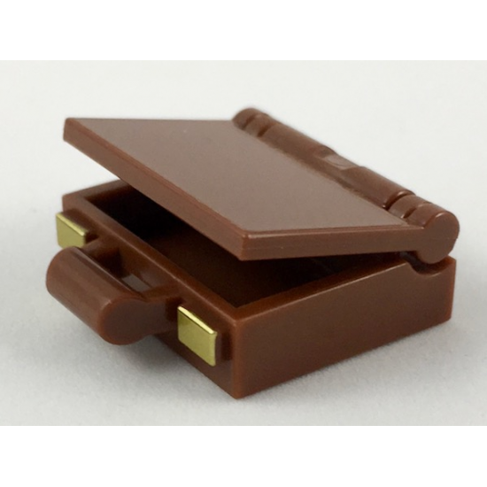 Minifigure, Utensil Suitcase with Gold Clasps Pattern