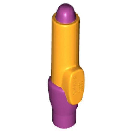 Minifigure, Utensil Pen with Magenta Tip and Cap Pattern