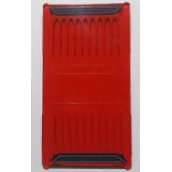 Glass for Window 1 x 4 x 6 with Red Laser Bars Pattern (Stickers) - Set 76048