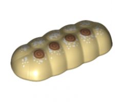 Food & Drink Bread Loaf Knotted with White Speckles and Nougat and Medium Nougat Spirals Pattern