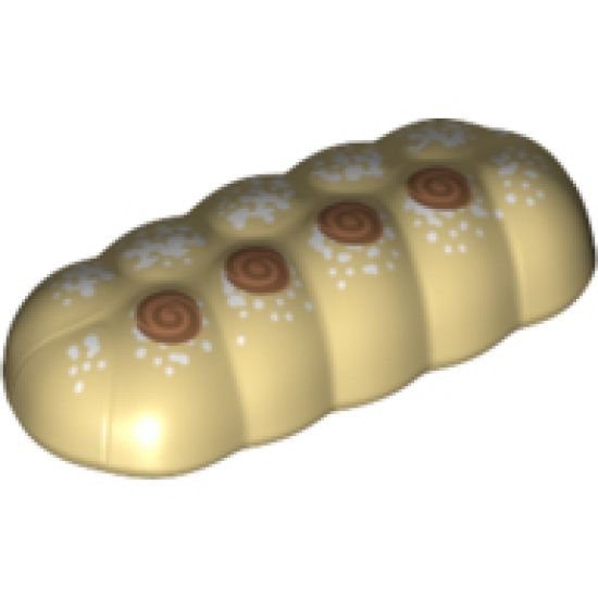 Food & Drink Bread Loaf Knotted with White Speckles and Nougat and Medium Nougat Spirals Pattern