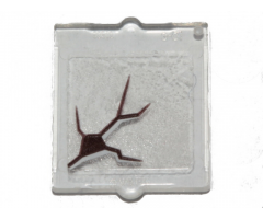 Glass for Window 1 x 2 x 2 with Black Scratch Pattern 1 (Sticker) - Set 70419