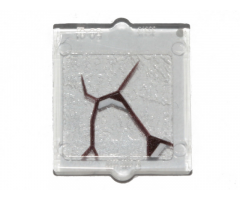 Glass for Window 1 x 2 x 2 with Black Scratch Pattern 2 (Sticker) - Set 70419