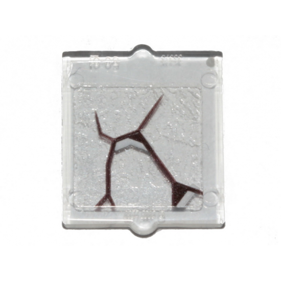 Glass for Window 1 x 2 x 2 with Black Scratch Pattern 2 (Sticker) - Set 70419