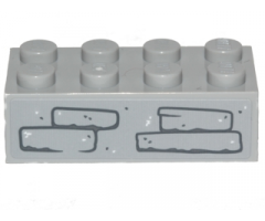 Brick 2 x 4 with Stones Pattern (Sticker) - Set 75200