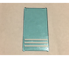 Glass for Window 1 x 4 x 6 with 3 White Stripes Pattern (Sticker) - Set 60141