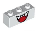 Brick 1 x 3 with Open Mouth Smile with Teeth and Tongue Pattern (Boo)