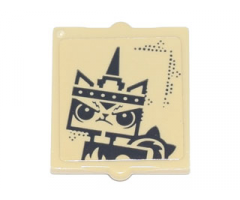 Glass for Window 1 x 2 x 2 with Angry Unikitty Pattern (Sticker) - Set 70840