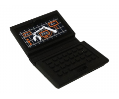 Minifigure, Utensil Computer Laptop with Controll Crane Screen Pattern (Sticker) - Set 60225