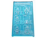 Glass for Window 1 x 4 x 6 with Iron Man Armors 'HOUSE PARTY PROTOCOL STATUS: STANDBY...' Pattern (Sticker) - Set 76125