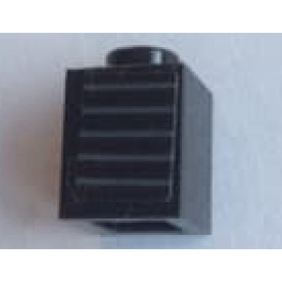 Brick 1 x 1 with 5 Horizontal Dark Bluish Gray Stripes Pattern (Sticker) - Set 75872